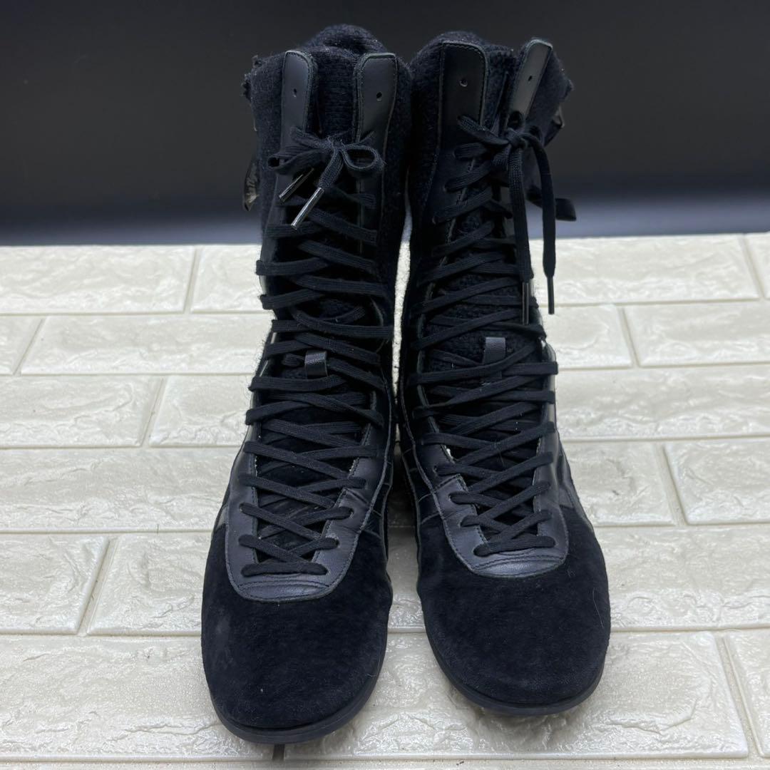 【美品】オニツカタイガー レースアップブーツ タイチ ヒイナ 雛 23 ブラック