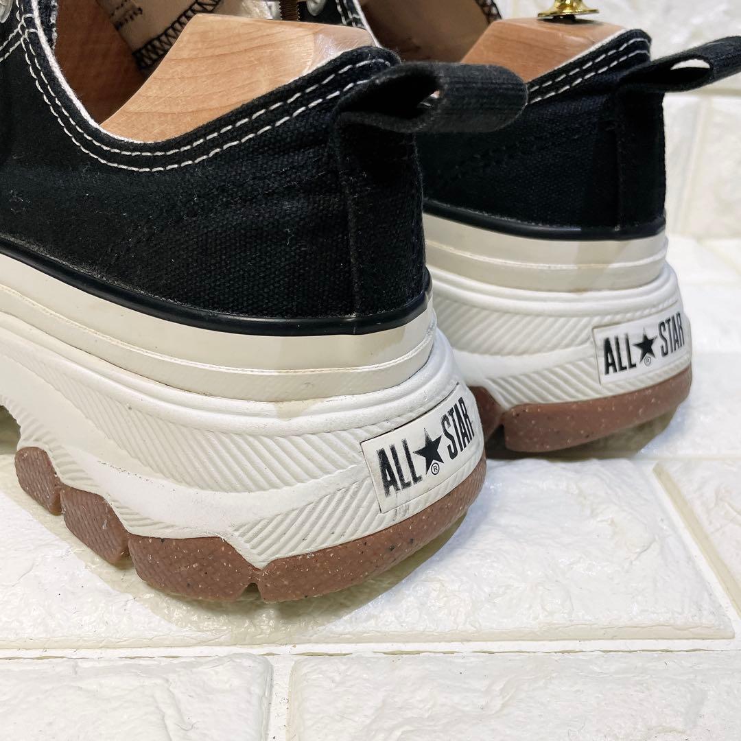 Converse コンバース トレックウェーブ 厚底 ローカット 黒 23.5