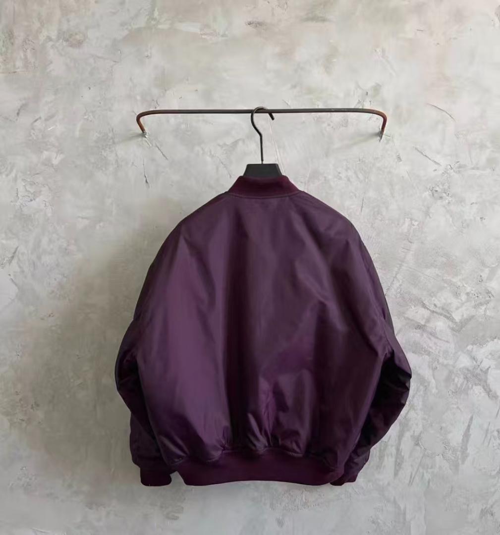 美品Balenciaga FW25パープル MA-1ジャケット