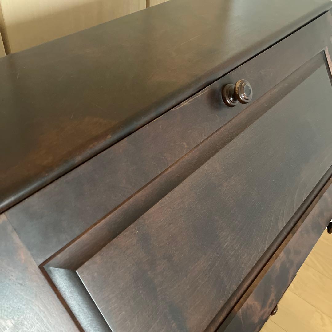 北海道民芸 ライティングビューロー チェスト 学習机 アンティーク インテリア