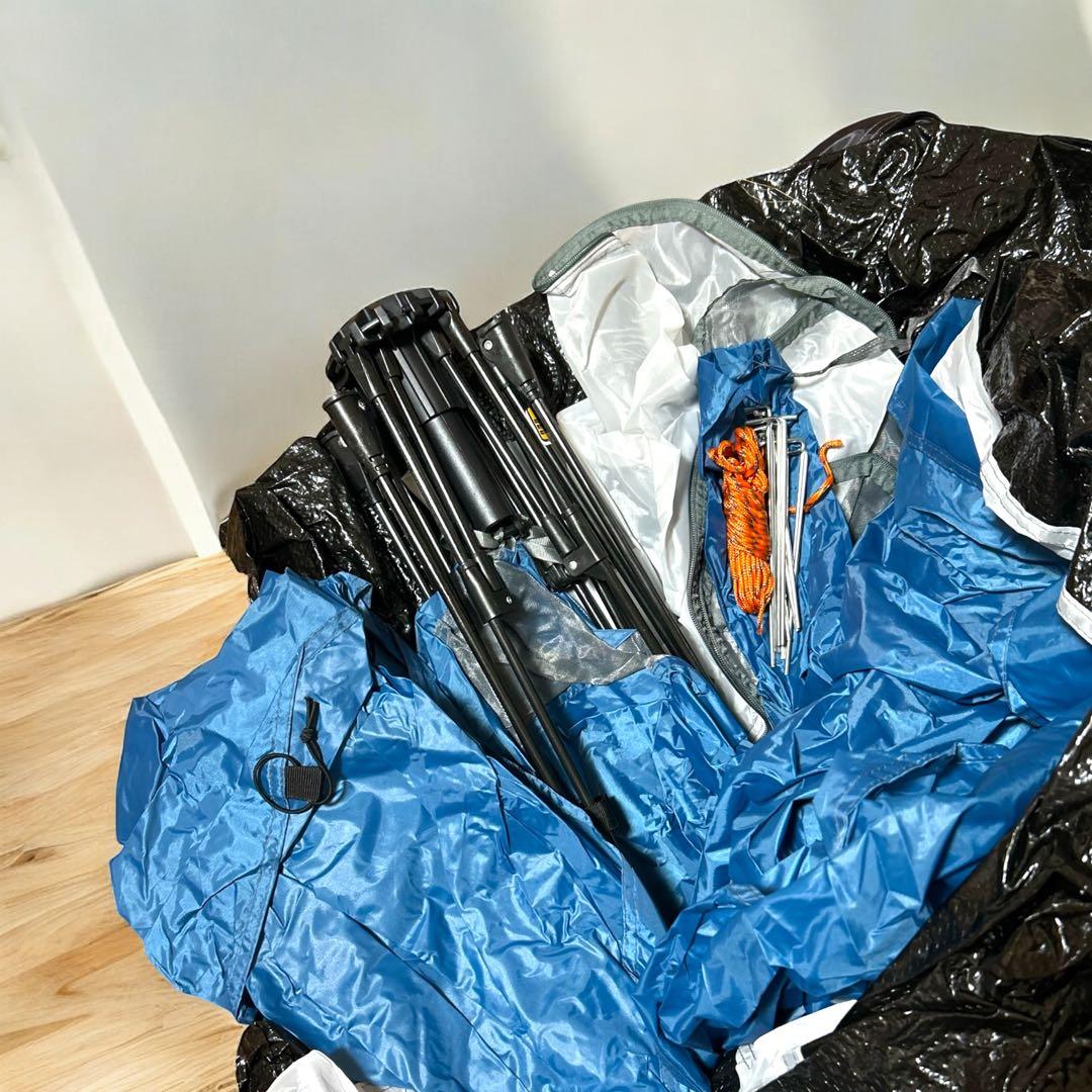 2個セット ポップアップテント ワンタッチテント3.4人用 防水 フルクローズ