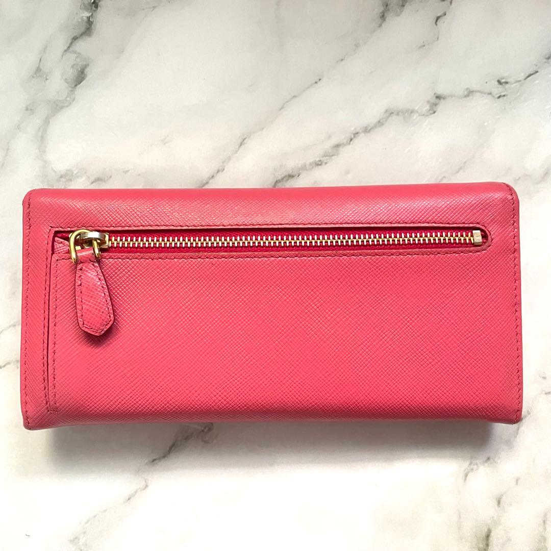 PRADA プラダ マルチカラー サフィアーノ 長財布 極美品 0115-①