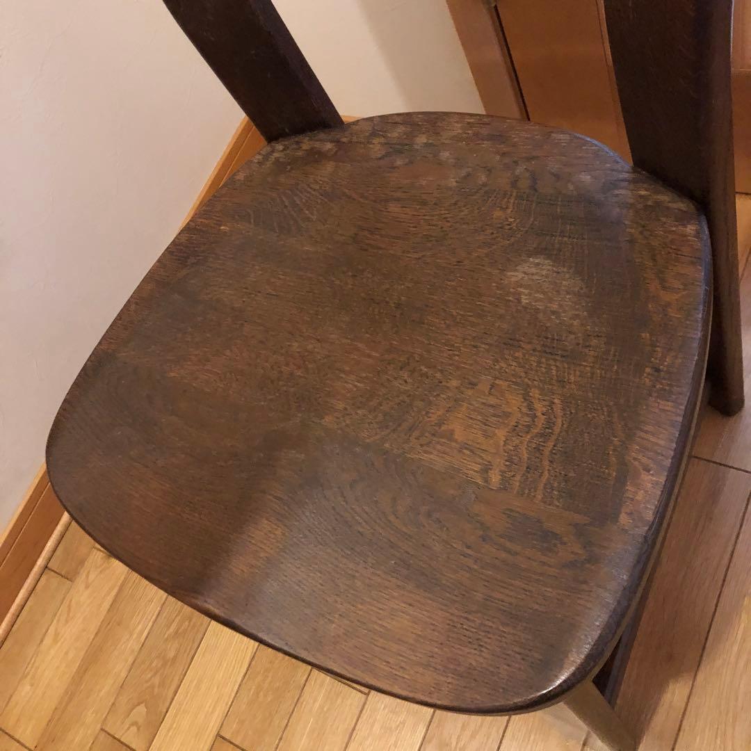 レイ　オランダ製　オーク無垢　ダイニングチェア　1脚　アンティーク　①