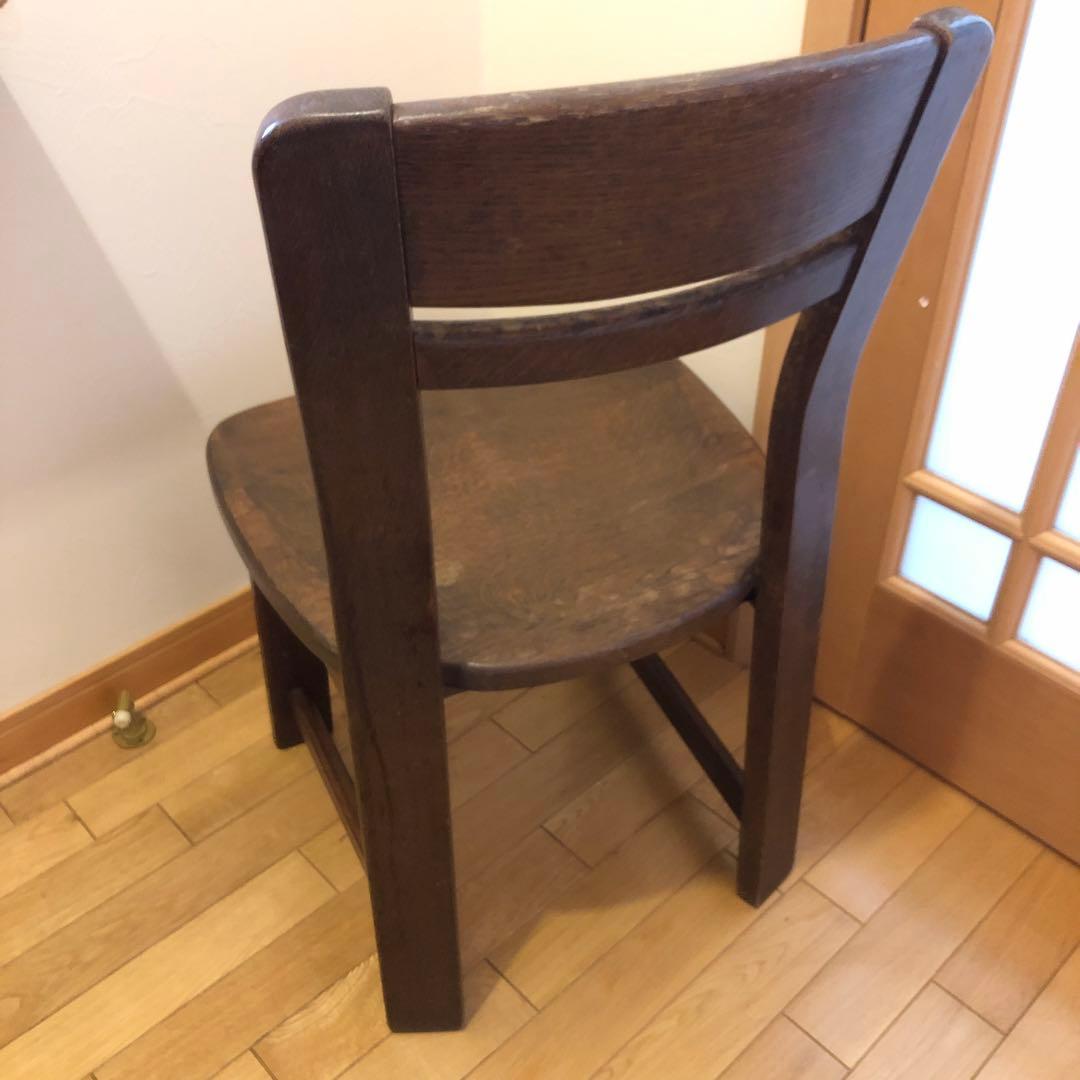 レイ　オランダ製　オーク無垢　ダイニングチェア　1脚　アンティーク　①