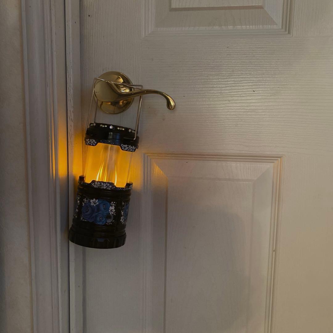 ジュエリーボックス　ランタン　懐中電灯　電子カイロ　防犯ブザー　薔薇　手描き