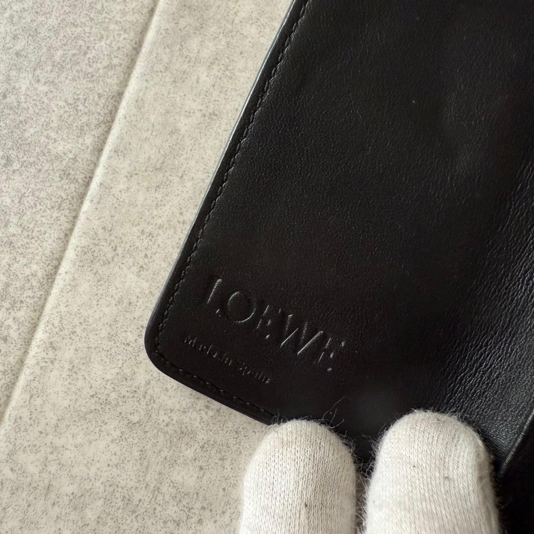 ロエベ　6連キーケース　リポートバーティカル　アナグラム　黒