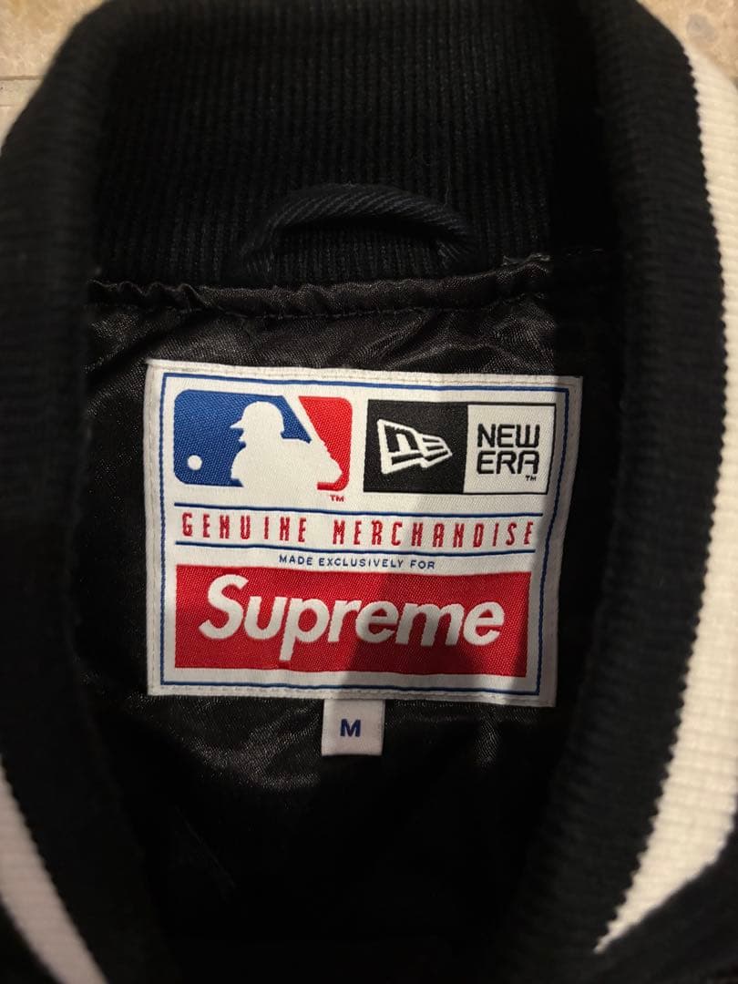Supreme×New Era® MLB Varsity Jacket ブラック