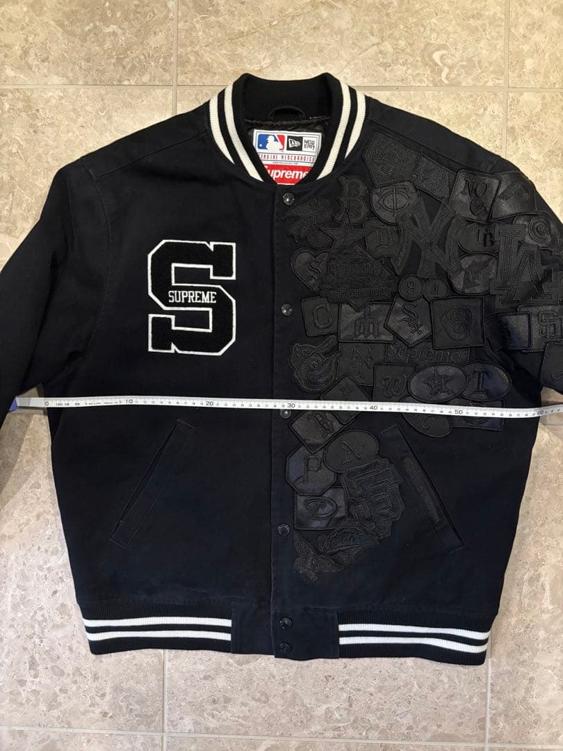 Supreme×New Era® MLB Varsity Jacket ブラック