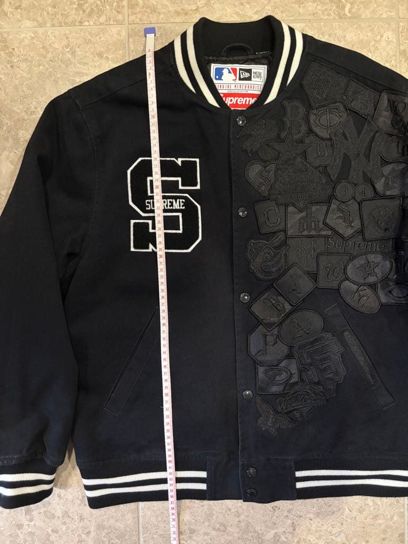 Supreme×New Era® MLB Varsity Jacket ブラック
