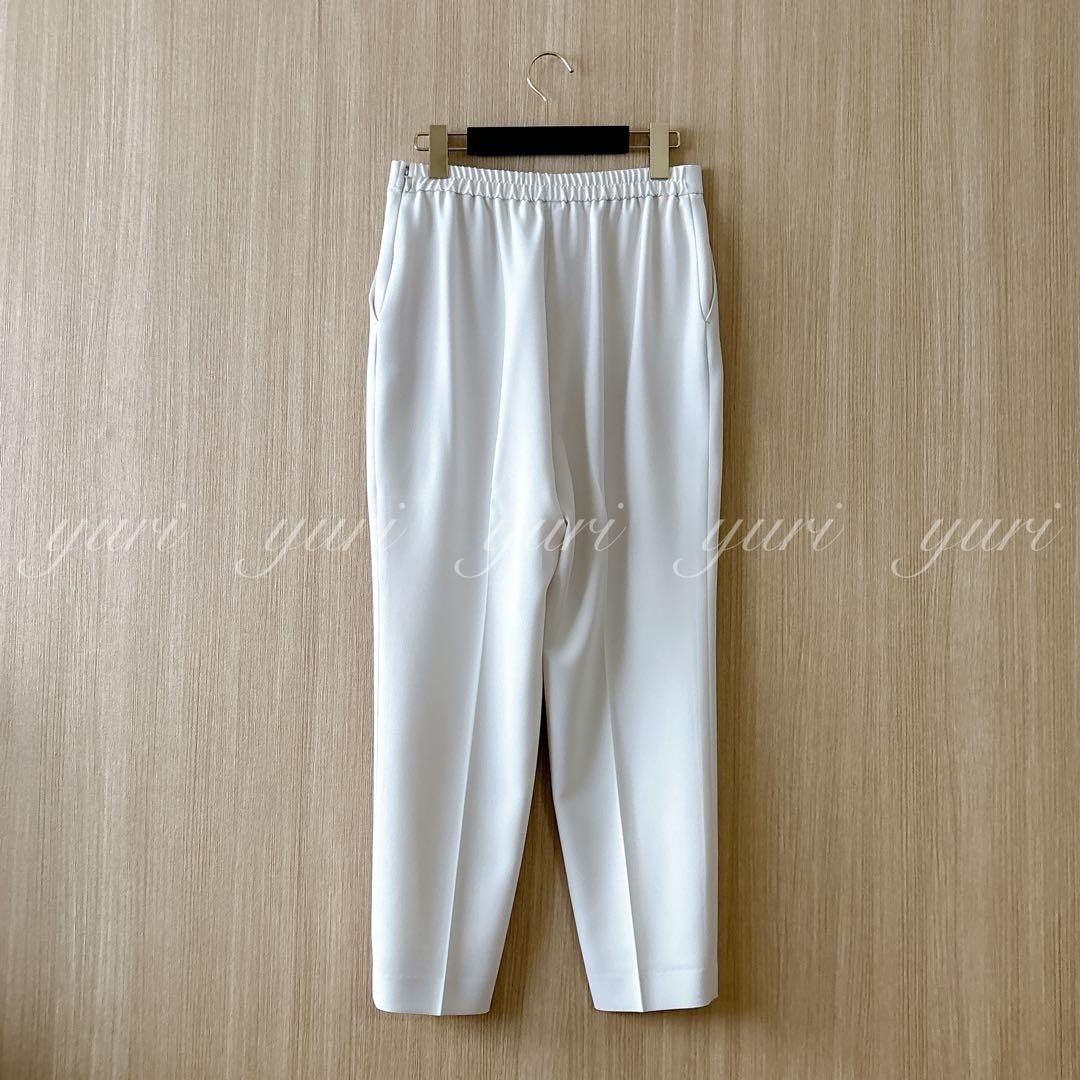 1102】アナイ ストレッチクロステーパードパンツ アイボリー フォーマル