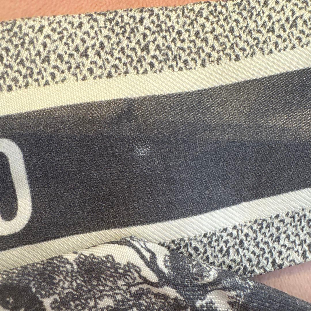 本日セール　Christian Dior シルク グレー トワルドゥジュイ