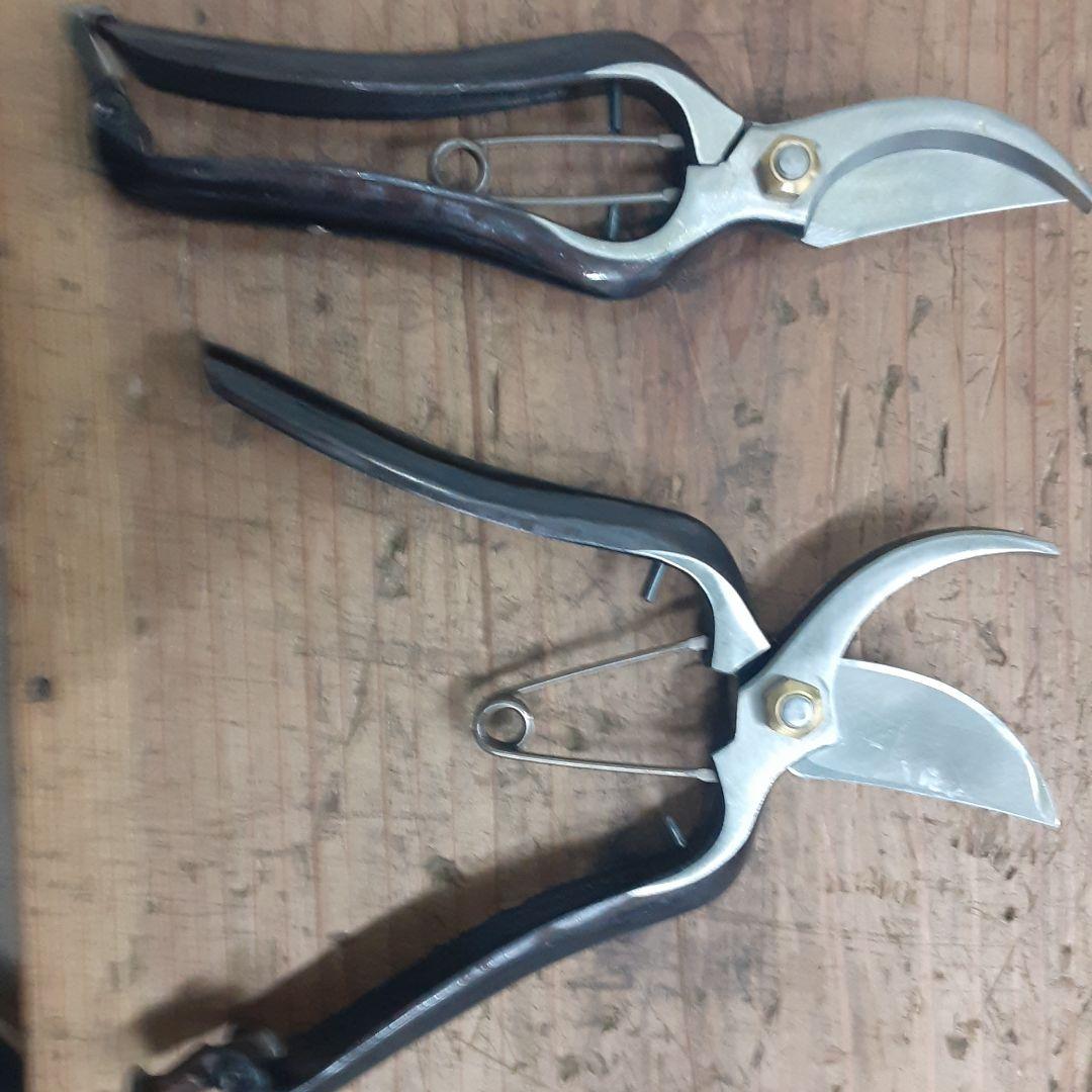 値下げ越後鍛冶職人最後の剪定鋏200mm 6本セット