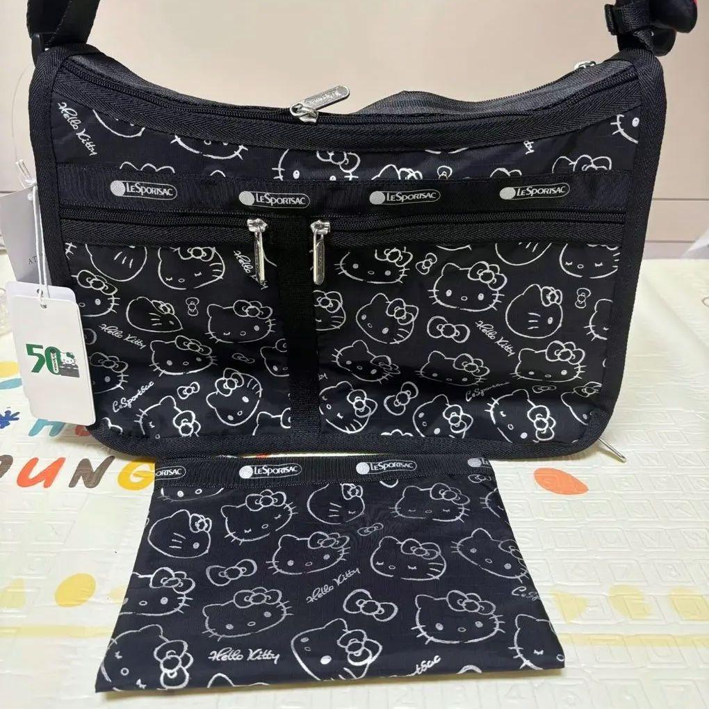 レスポートサック ハローキティ ブラック ショルダーバッグ ポーチ 50