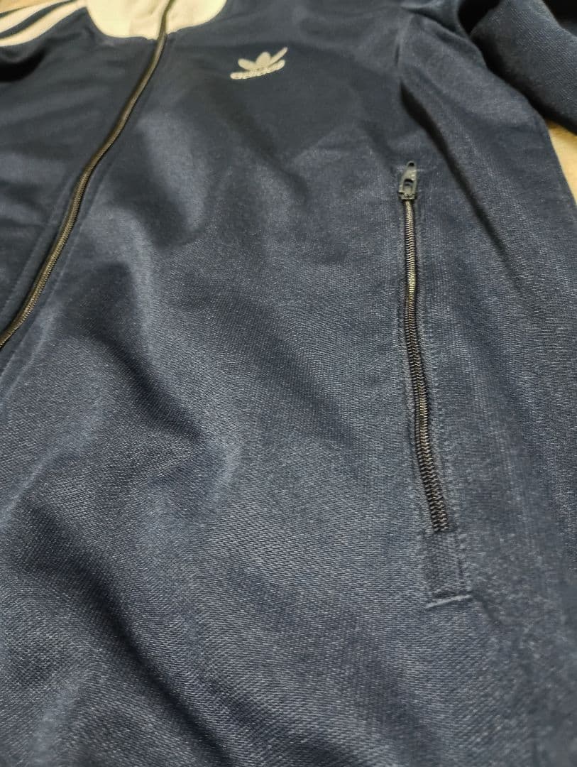 adidas IP0418 ベッケンバウアー 白/ネイビー XL 美品