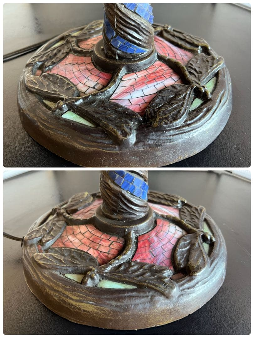 ノブ ソ ブランコ様専用→レア品 大型 ステンドグラスランプ ドラゴン