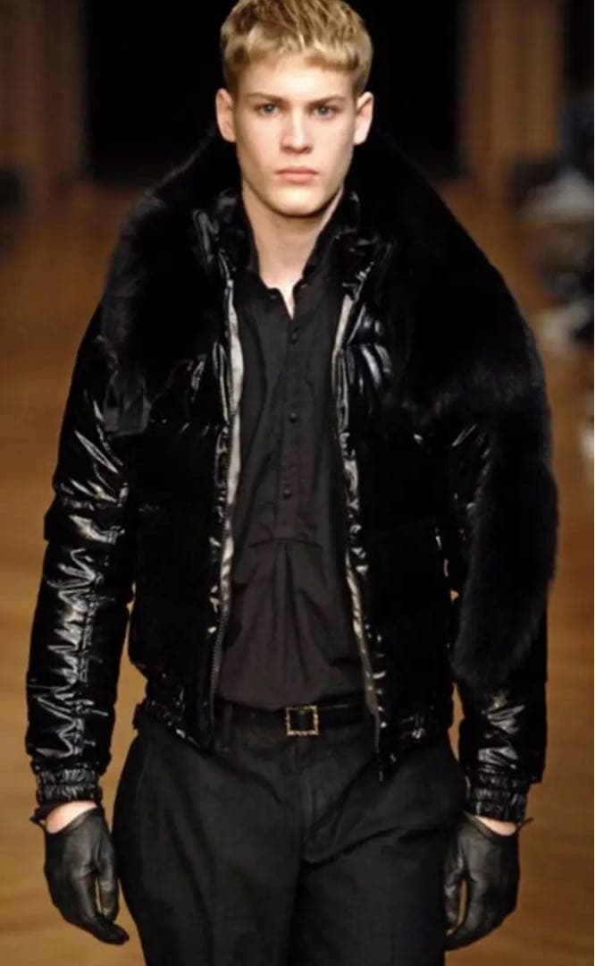 キミノリモリシタ　レザー側章　スラックス　kiminori morishita