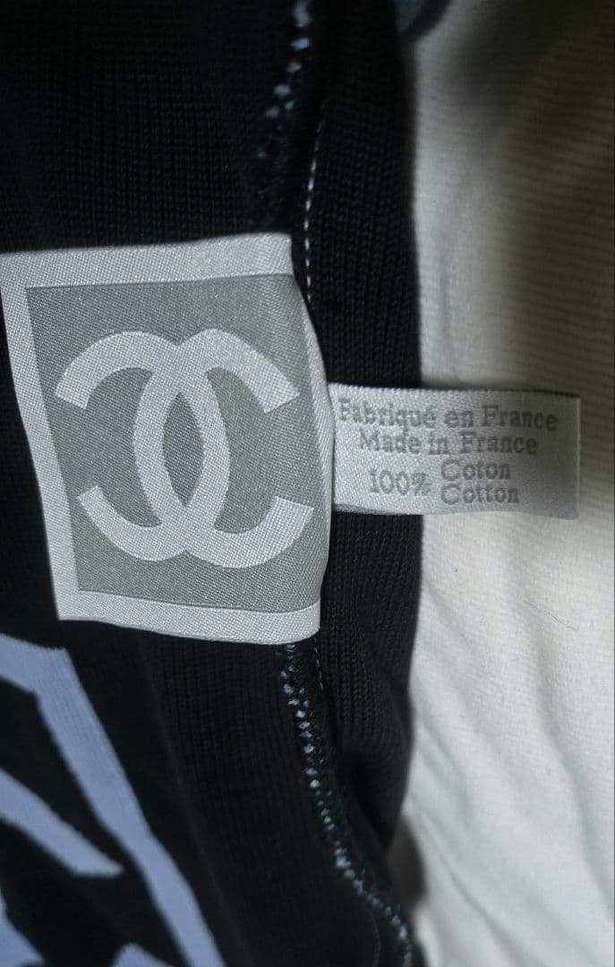 CHANELナップザックスポーツラインココマークブルーブラック美品