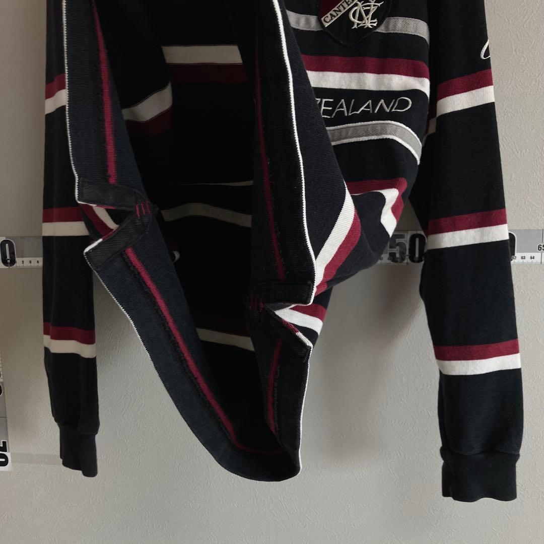 CANTERBURY カンタベリー 長袖ポロシャツ ラガーシャツ S 黒