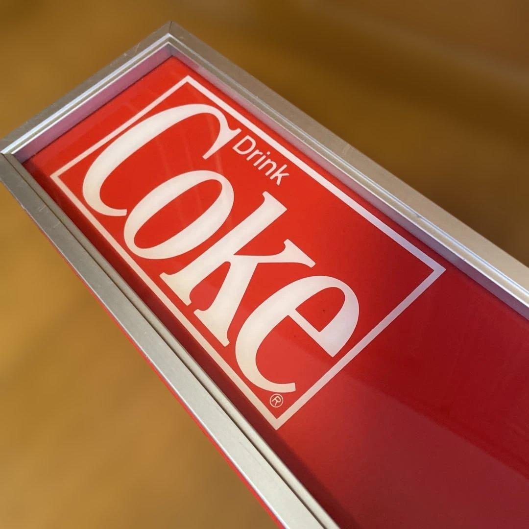 Coca Cola コカコーラ　看板　昭和　レトロ　照明　広告　アンティーク