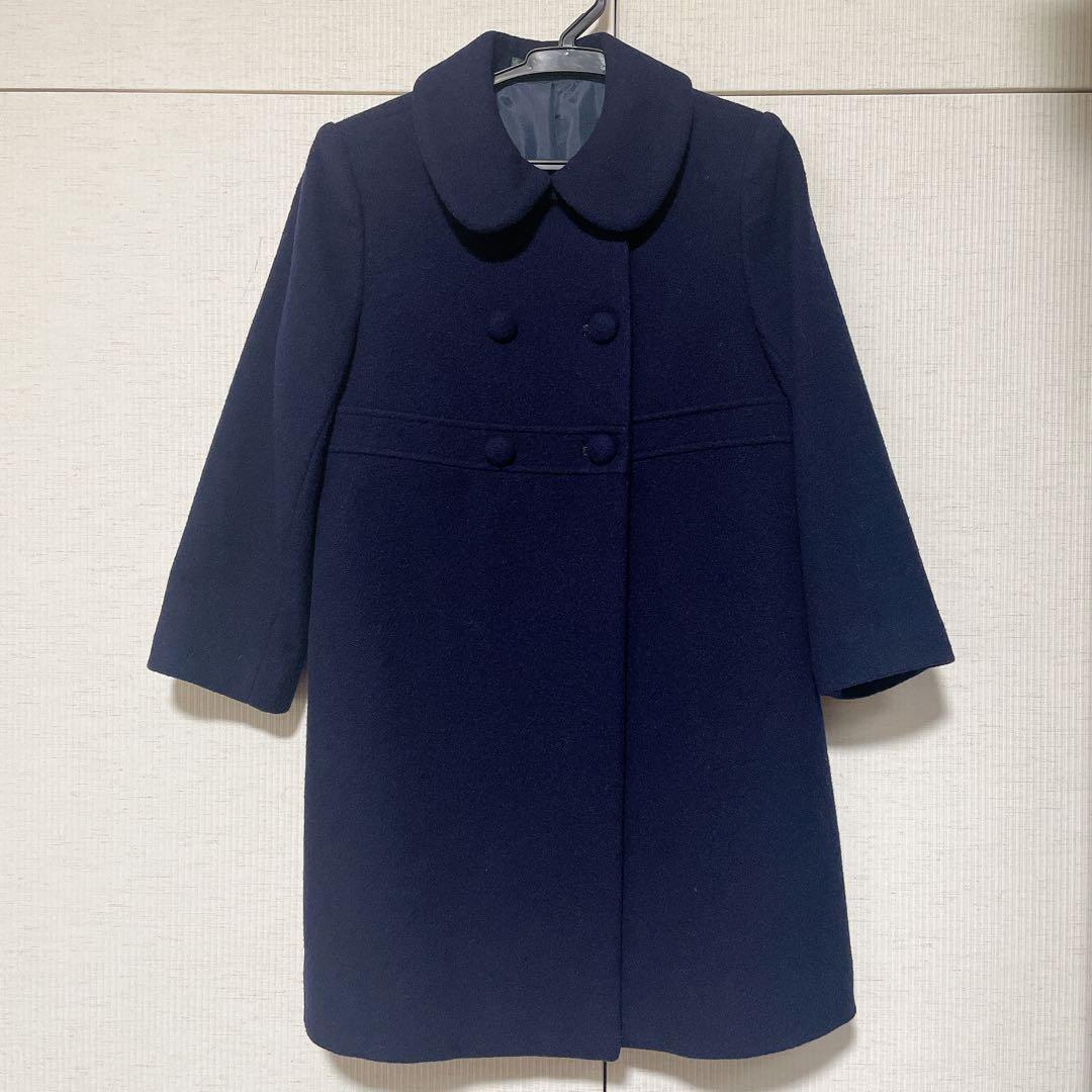 ミキハウス フォーマル 現行品 お受験コート 120 ネイビー - メルカリ