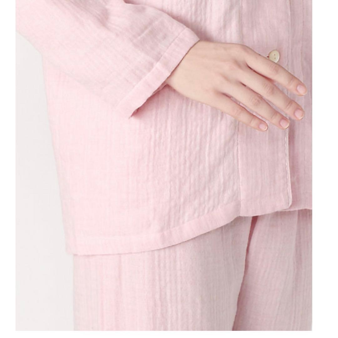 新品　UCHINO 　マシュマロガーゼ　レディース　先染めパジャマシャツ　L