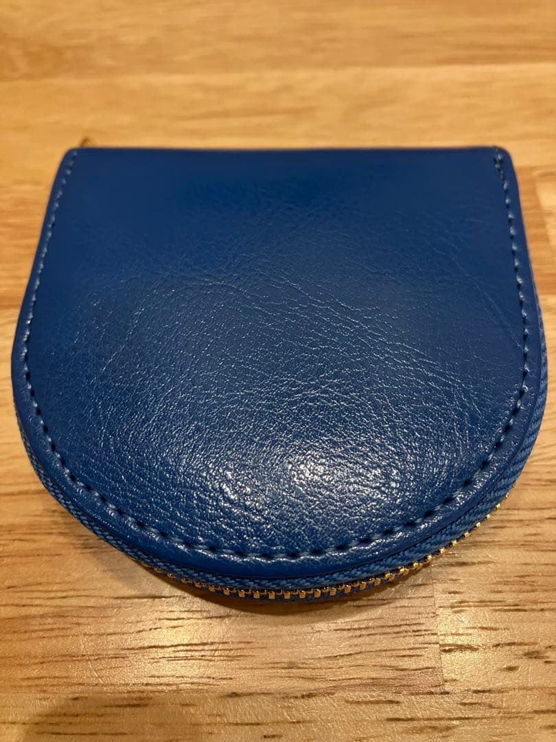 皇居 財布 小銭入れ コインケース 馬蹄型 紫 パープル 新品未使用 化粧