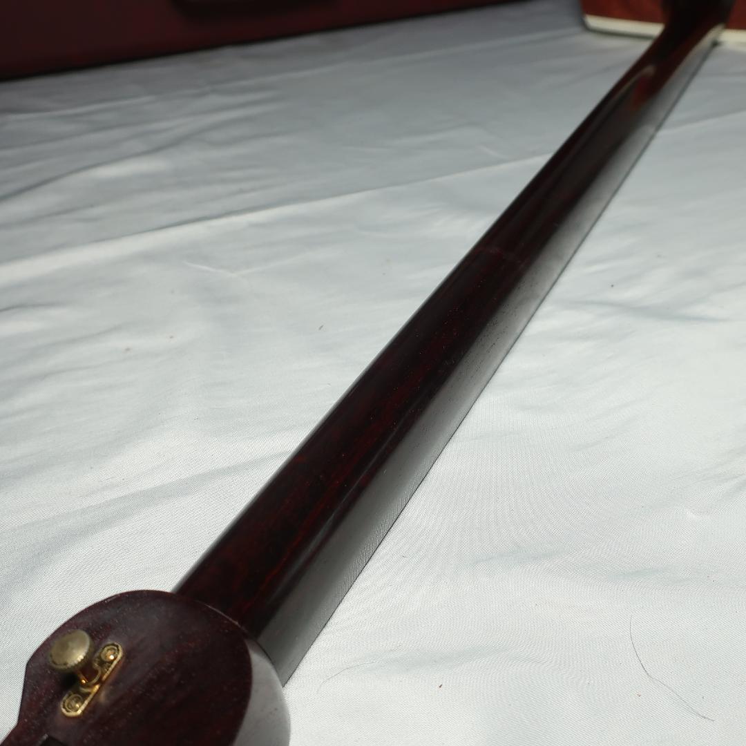 三味線 ハードケース付 撥 付属 東触り 中棹 和楽器