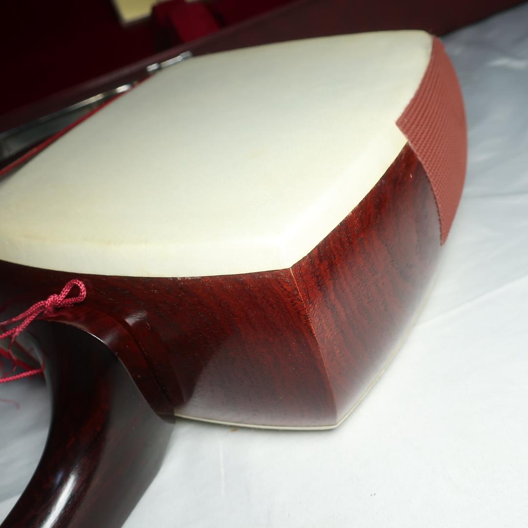 三味線 ハードケース付 撥 付属 東触り 中棹 和楽器