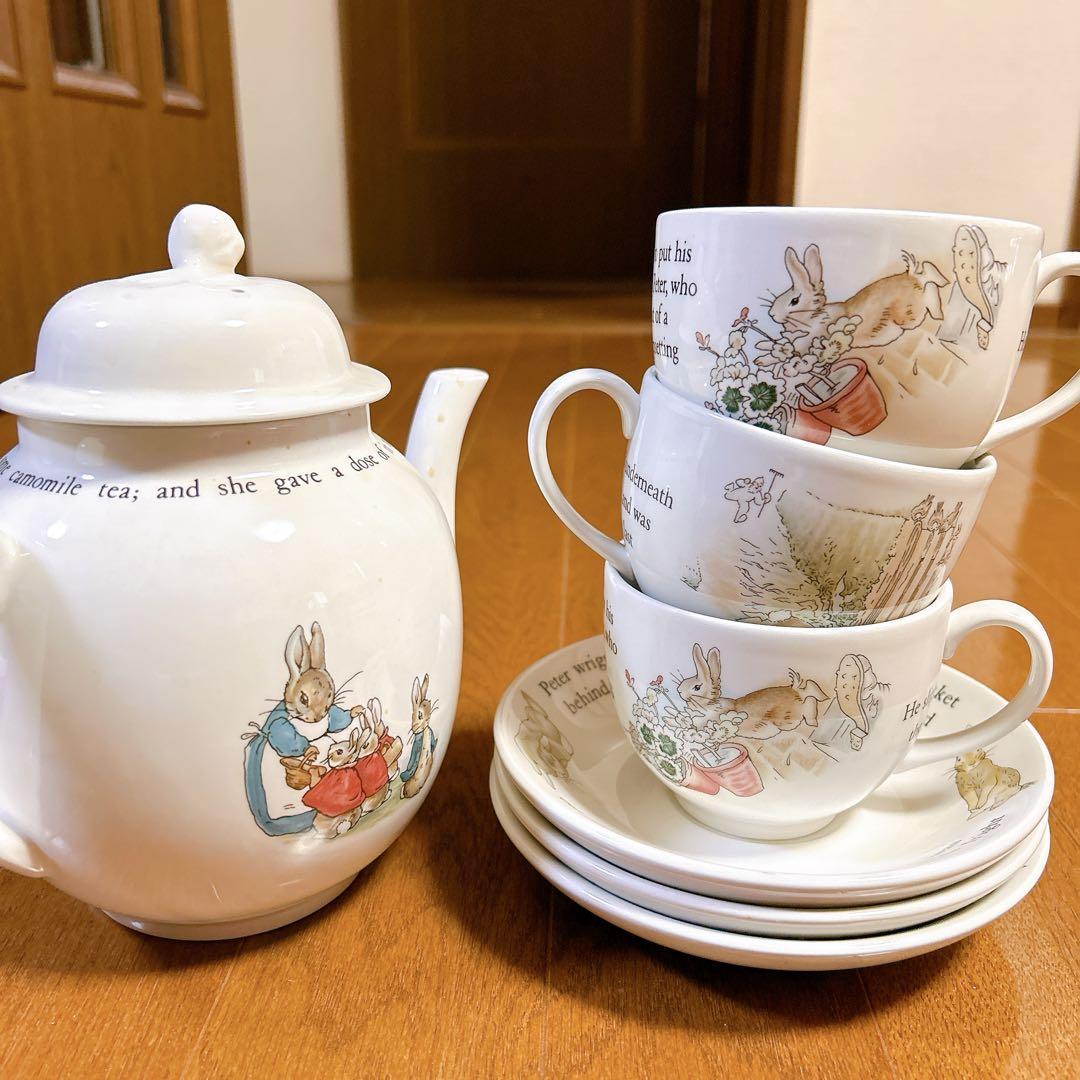 WEDGWOOD ウェッジウッド ピーターラビット ポット カップ ＆ソーサー