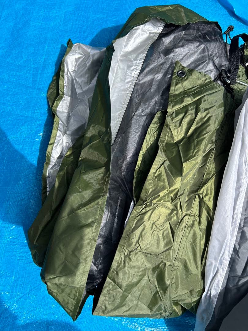 【美品】 FIELDOOR フィールドア トンネルテント620 カーキ