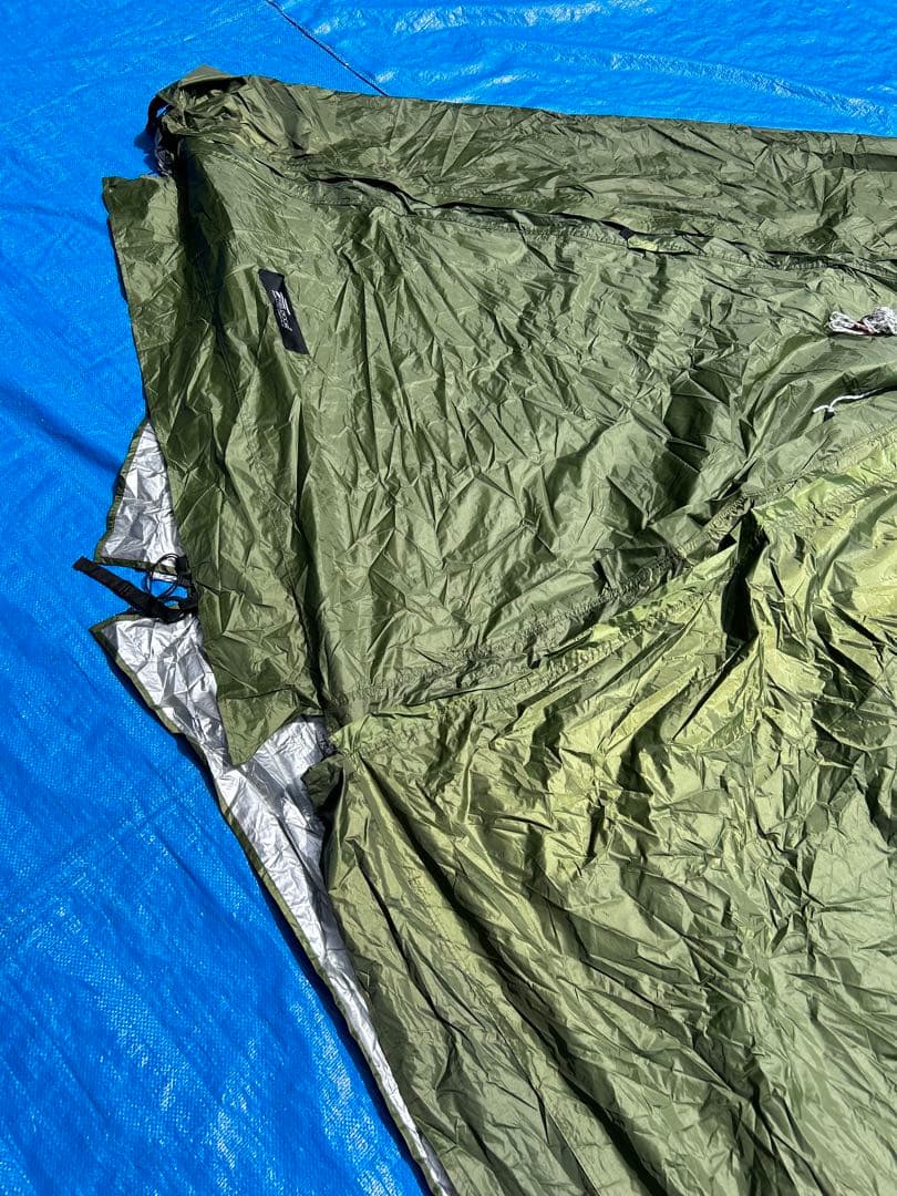 【美品】 FIELDOOR フィールドア トンネルテント620 カーキ