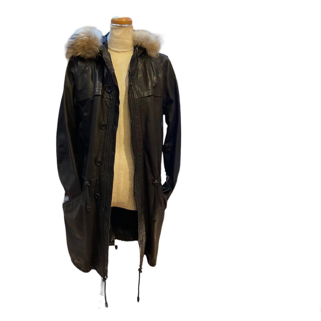 【Diagram】ラムレザーコート　モッズコート　ラムレザー　レザーコート