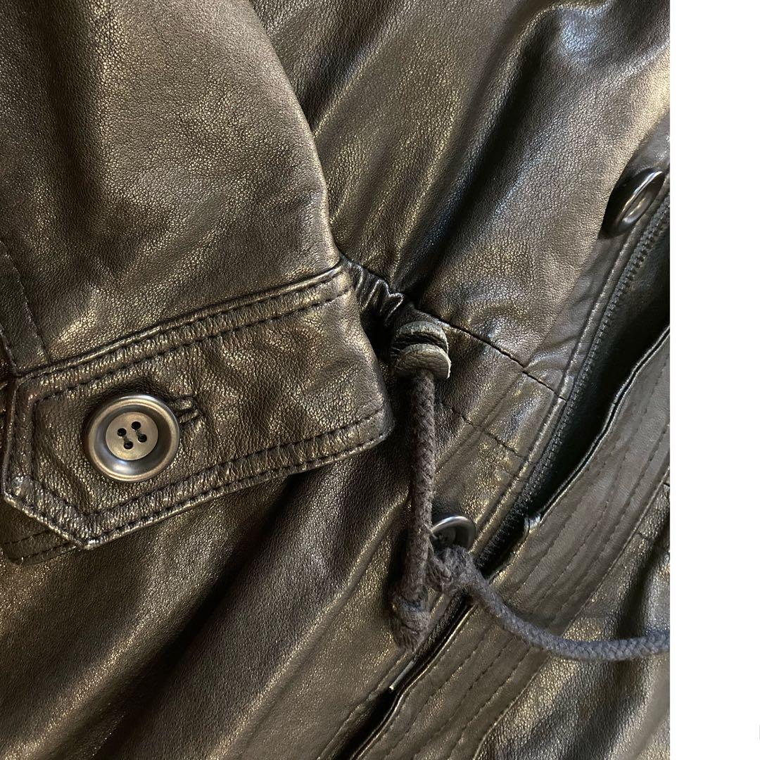 【Diagram】ラムレザーコート　モッズコート　ラムレザー　レザーコート