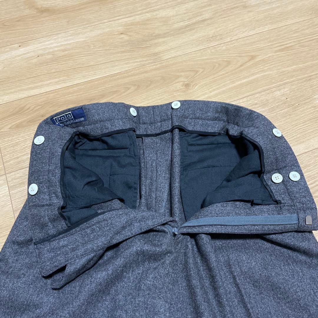 ラルフローレン ウールパンツ　グレー　サイズ82 日本製