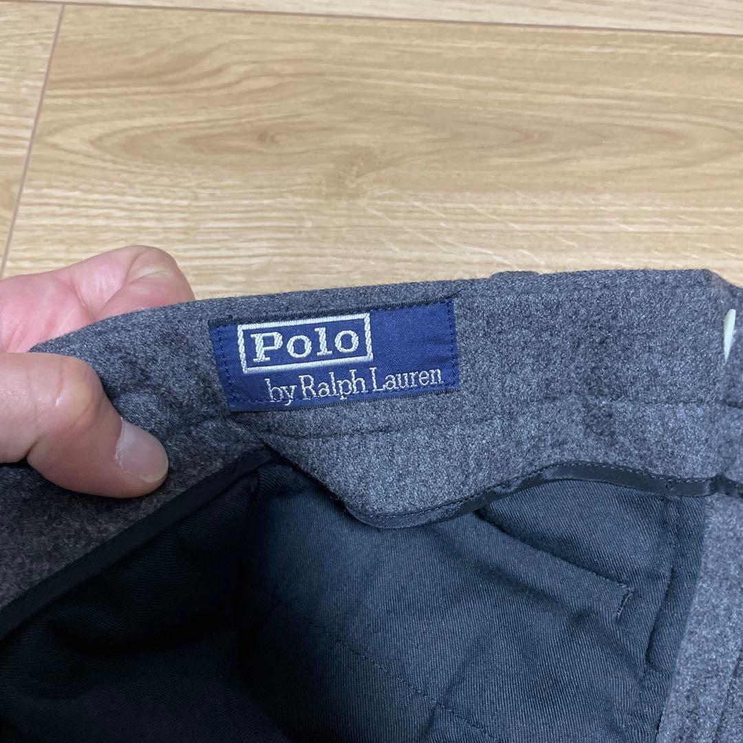 ラルフローレン ウールパンツ　グレー　サイズ82 日本製