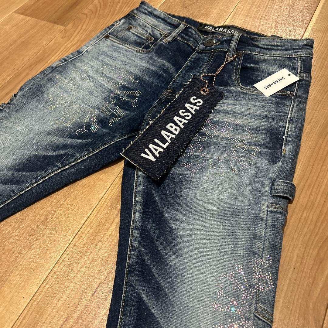 新品未使用】バラバサス ラインストーンフレアデニム 29 VALABASAS