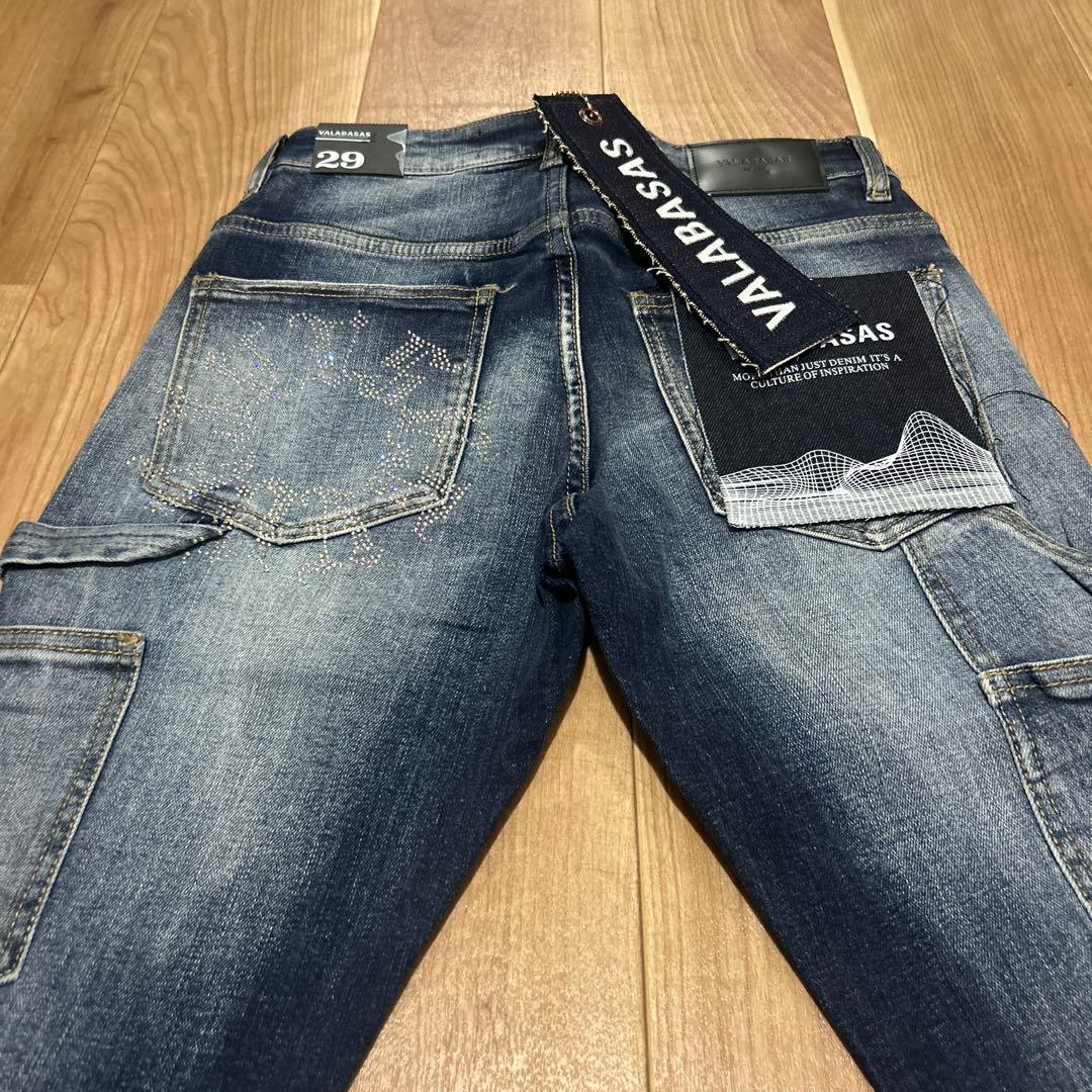 新品未使用】バラバサス ラインストーンフレアデニム 29 VALABASAS