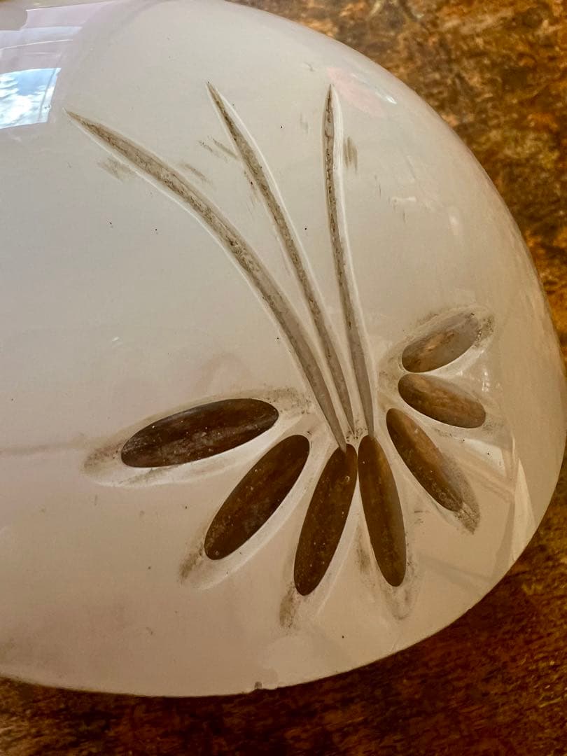 大正ロマン　被せガラス　電笠　切子　カット　アンティーク　照明　灯り　洋館