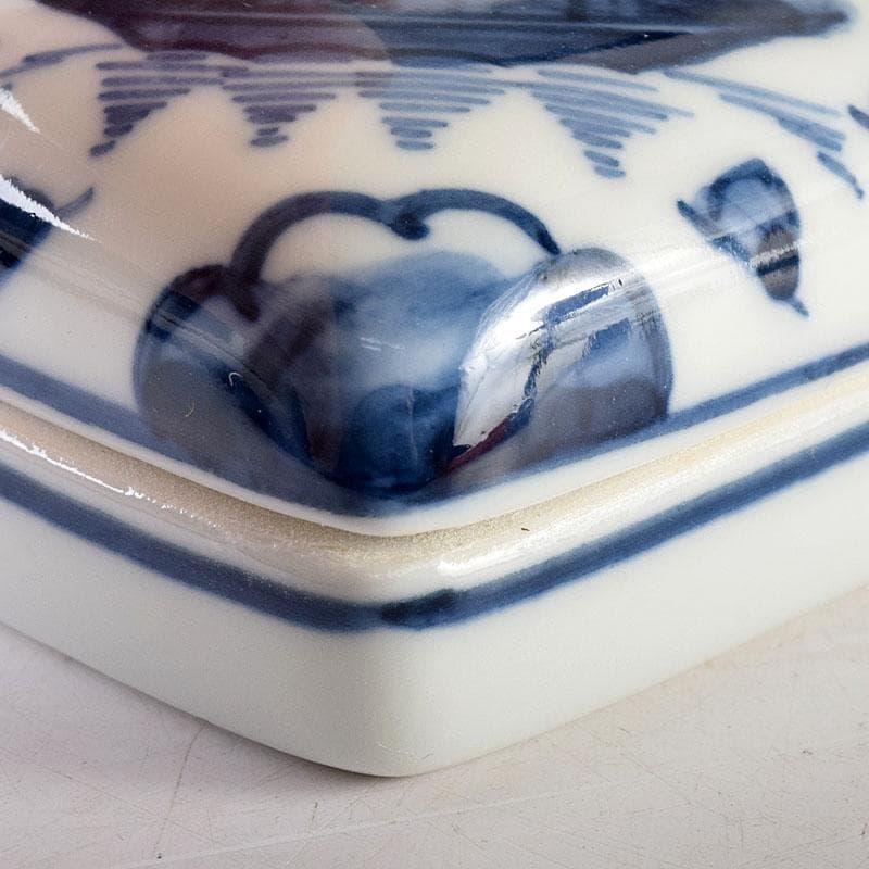 茶道具 京焼 御室窯造 染付 隅田川 香合 共箱 V 7962 - メルカリ