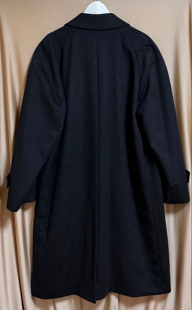 最高級 カシミヤ100％ ロングコート　ブラック