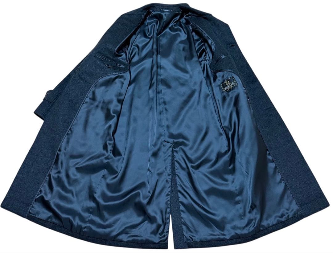 最高級 カシミヤ100％ ロングコート　ブラック