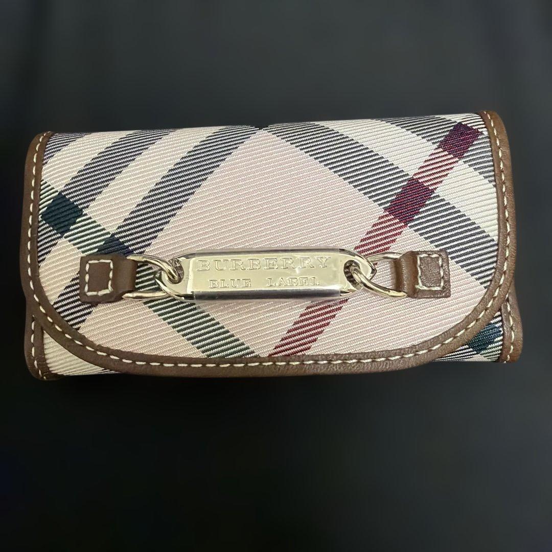 【新品未使用】Burberry ピンク チェック柄 6連キーケース