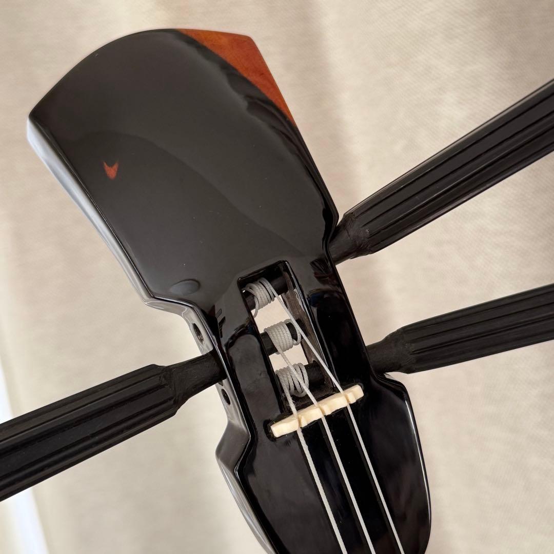 専用。三線■カミゲン黒木 国吉真陽作 本皮■本張り 黒檀 鶉目