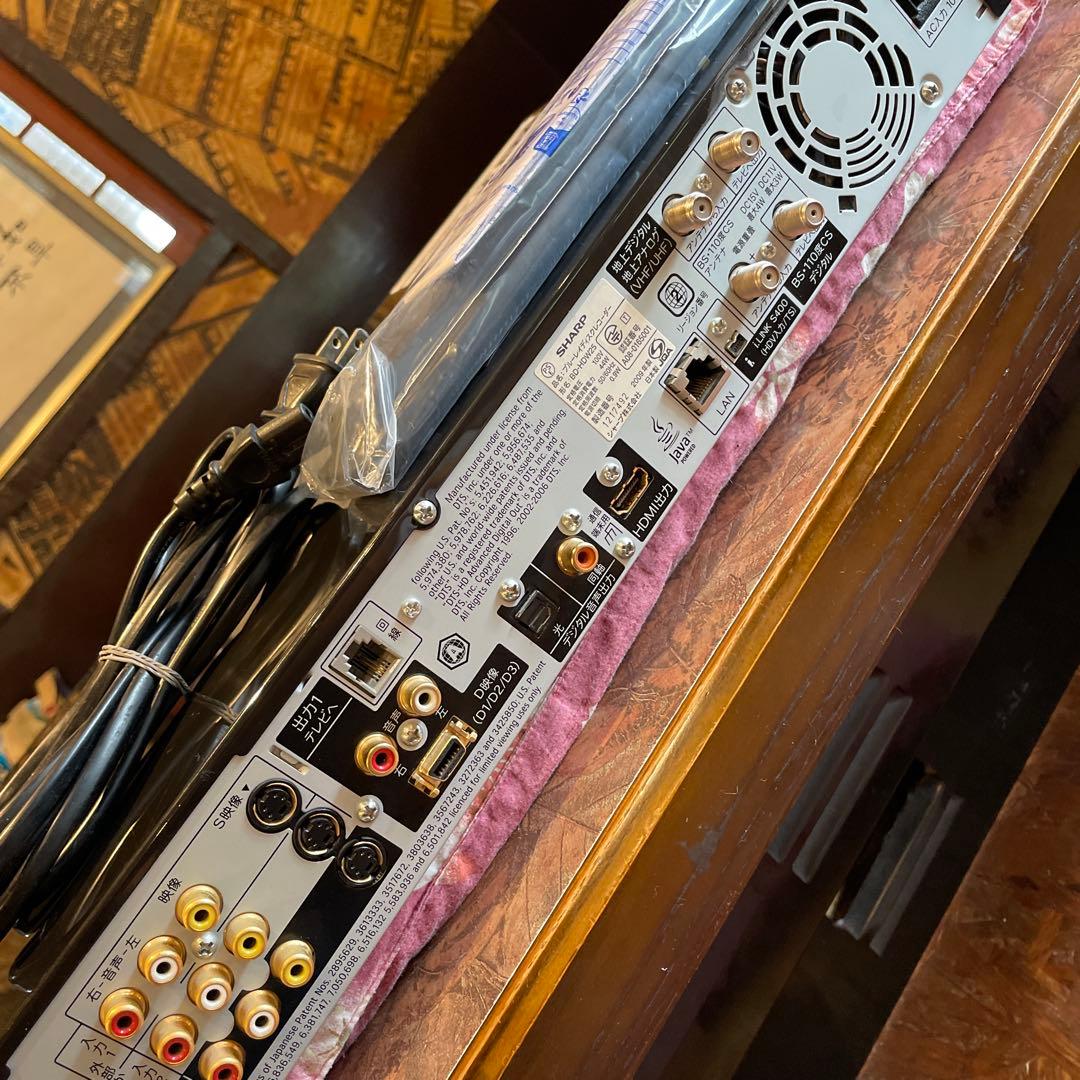 SHARP BD-HDW25ブルーレイ 2番組W録画 新リモ等付 感動美品！