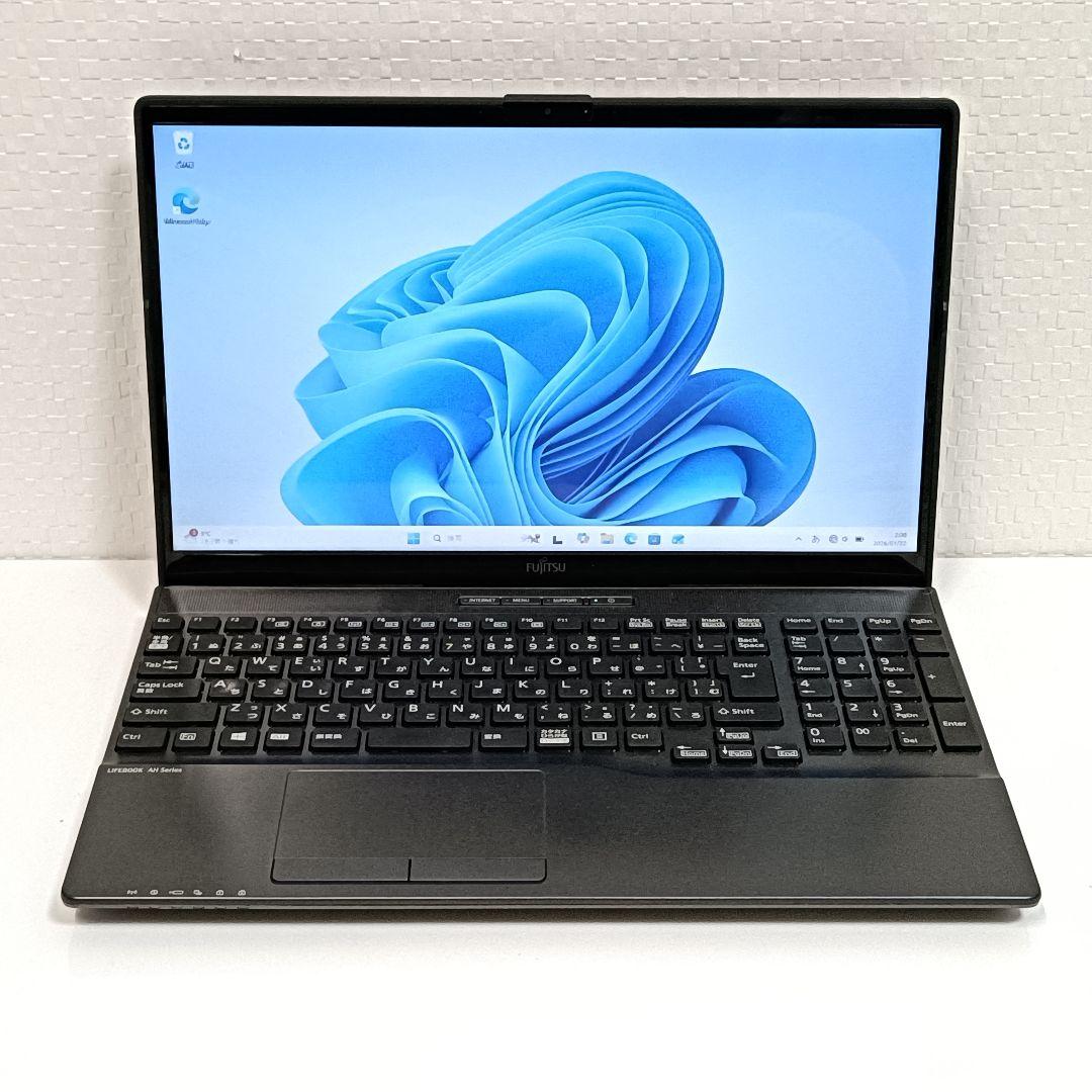 2022年製 富士通 Windows11 SSD 15.6型 ノートパソコン