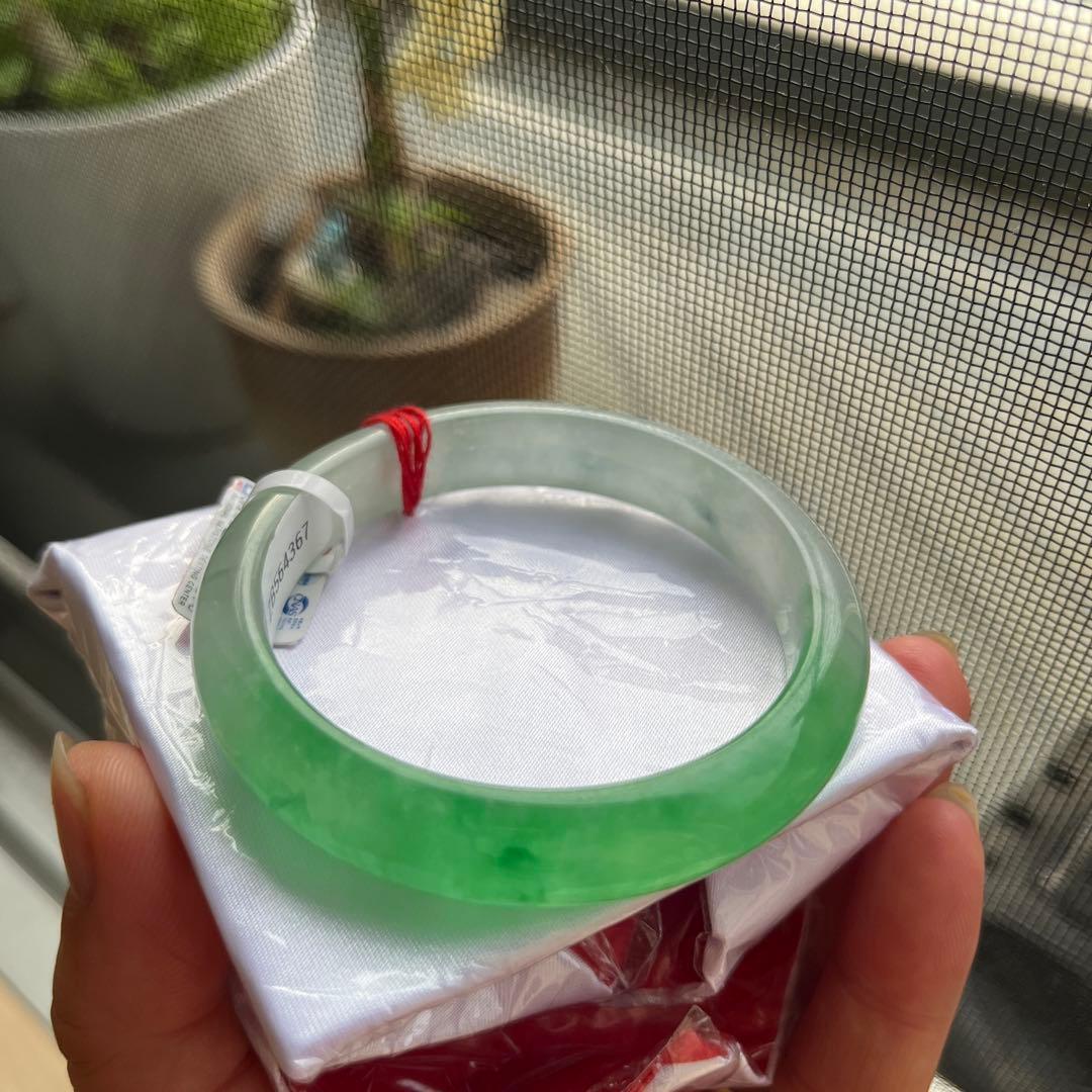 【証明書付き】高氷翡翠バングル