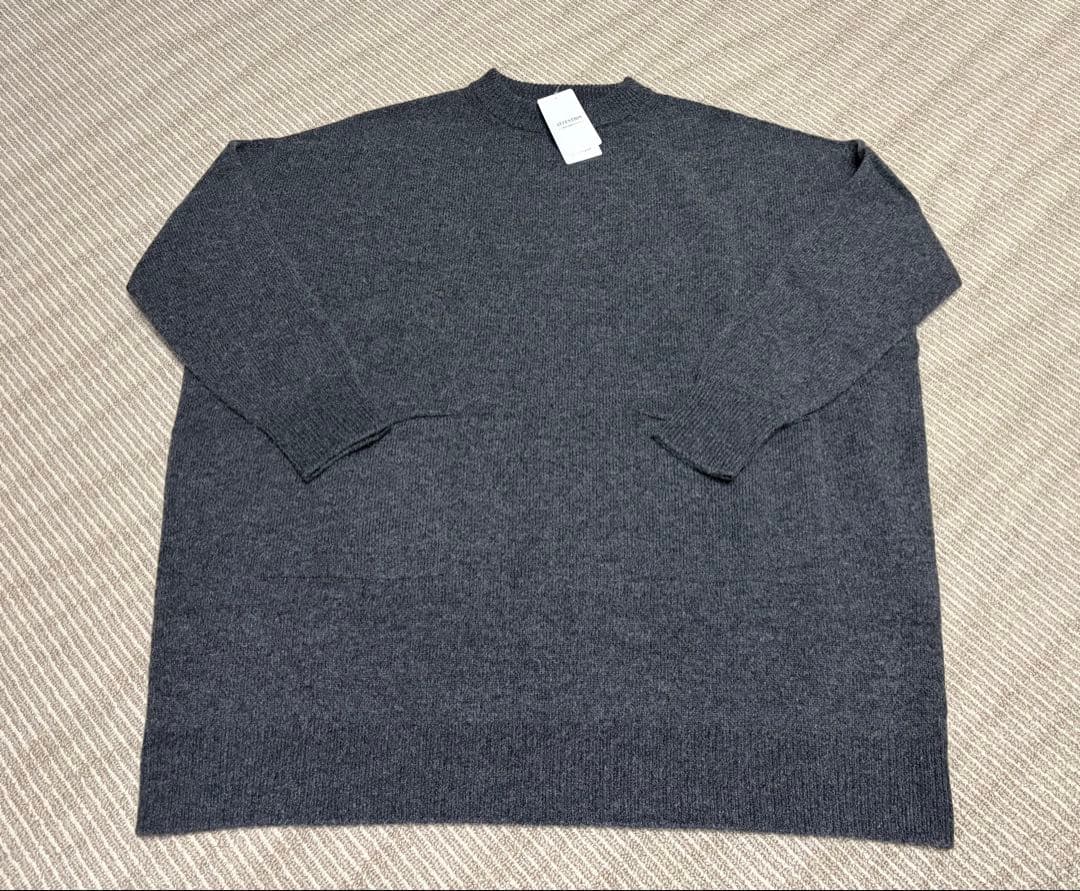 スピックアンドスパン☆ワイドチュニックニットワンピ☆新品グレーの