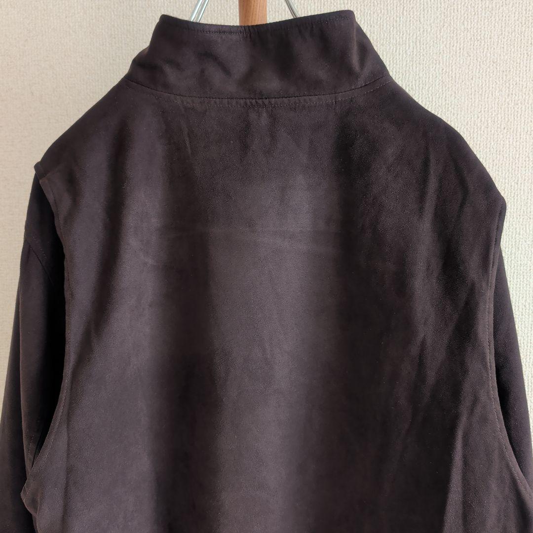 エルエルビーン スイングトップ スエード風 裏地チェック ダーク