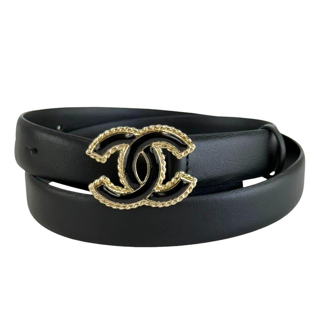 【未使用⭐︎2024モデル】シャネル　F24p ココマーク　レザー　ベルト