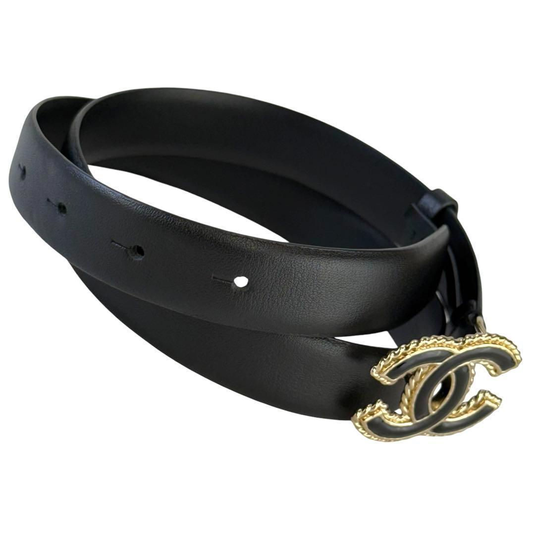 【未使用⭐︎2024モデル】シャネル　F24p ココマーク　レザー　ベルト